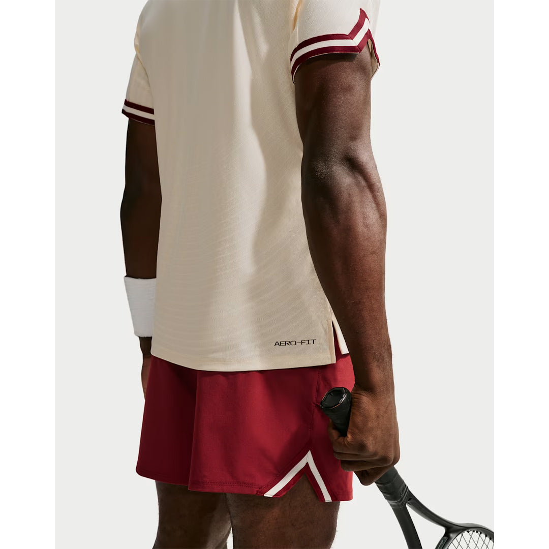 Nike Men's Slam New York U2 Polo - Pale Ivory/Team Red