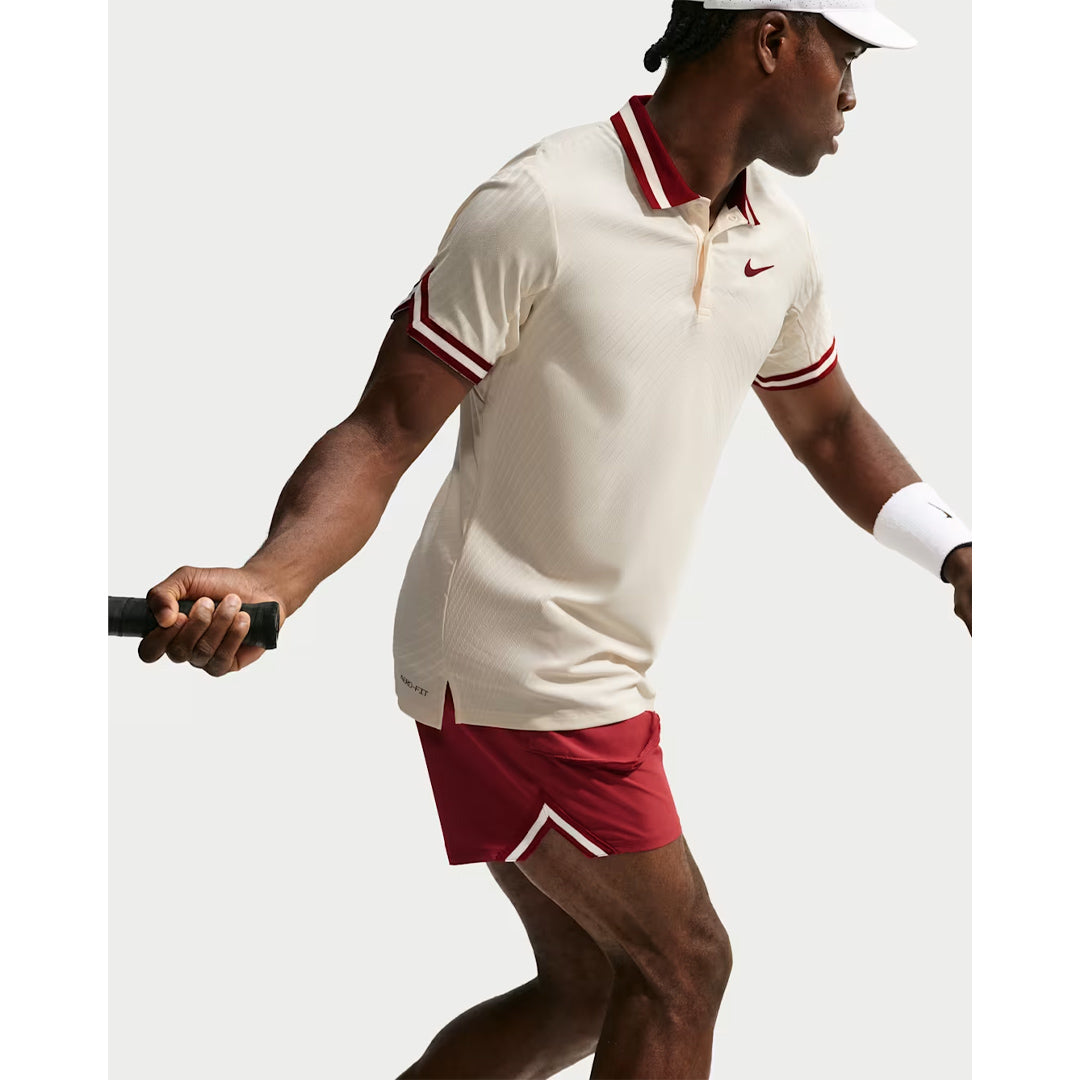 Nike Men's Slam New York U2 Polo - Pale Ivory/Team Red