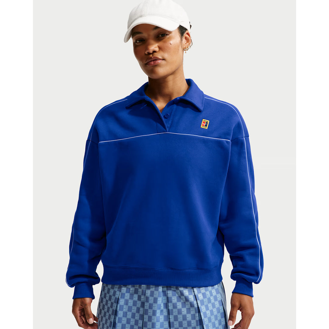 Nike Women's Court Longsleeve Fleece - Old Royal