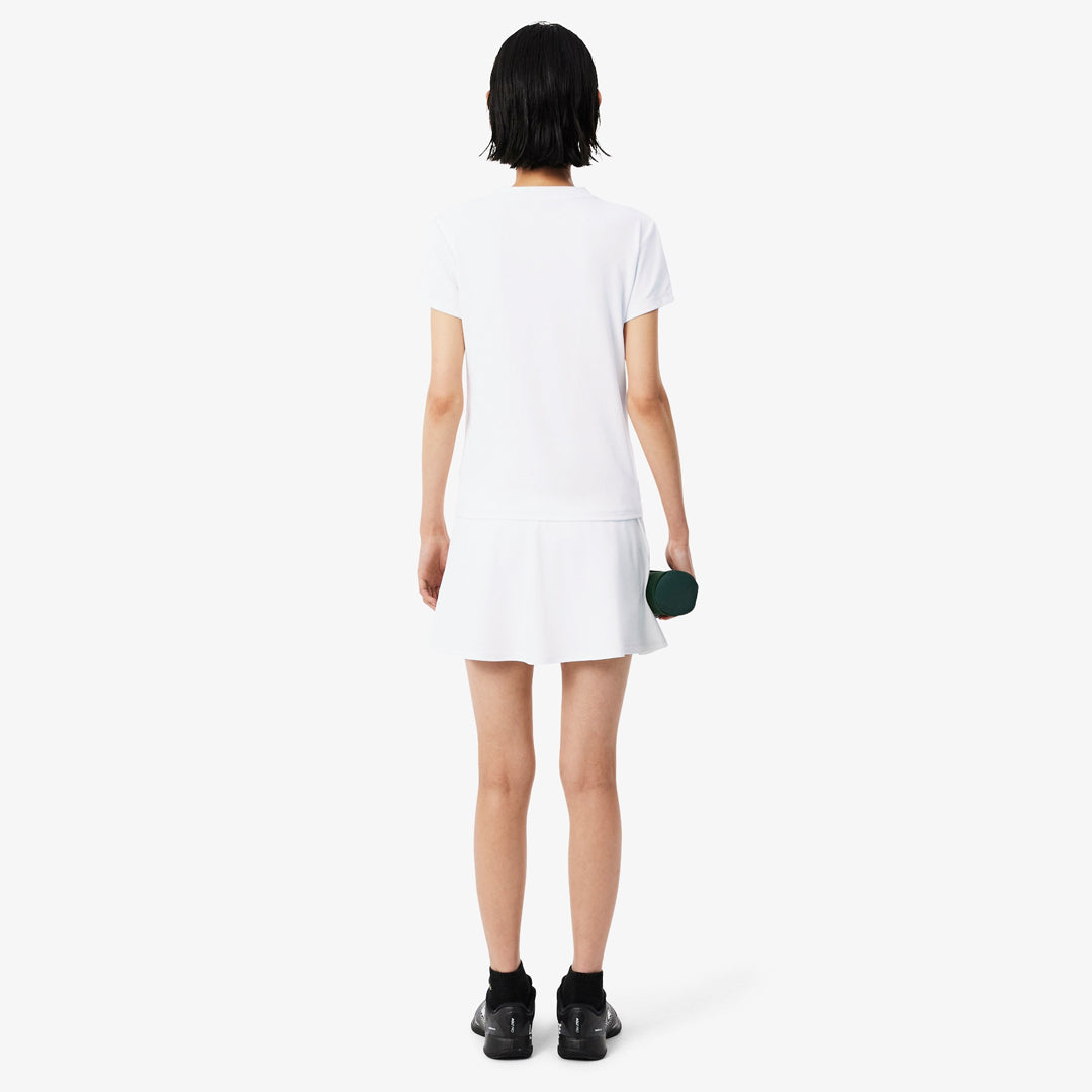 Lacoste Women's Ultra Dry Stretch Pique Skort - White