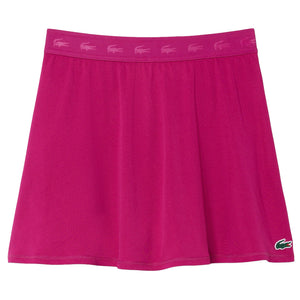 Lacoste Women's Ultra Dry Stretch Pique Skort - Rubine Red