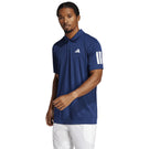 adidas Men's Club 3 Stripe Polo - Dark Blue