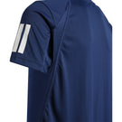 adidas Boys Club 3 Stripe Tee - Dark Blue