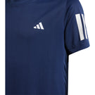adidas Boys Club 3 Stripe Tee - Dark Blue