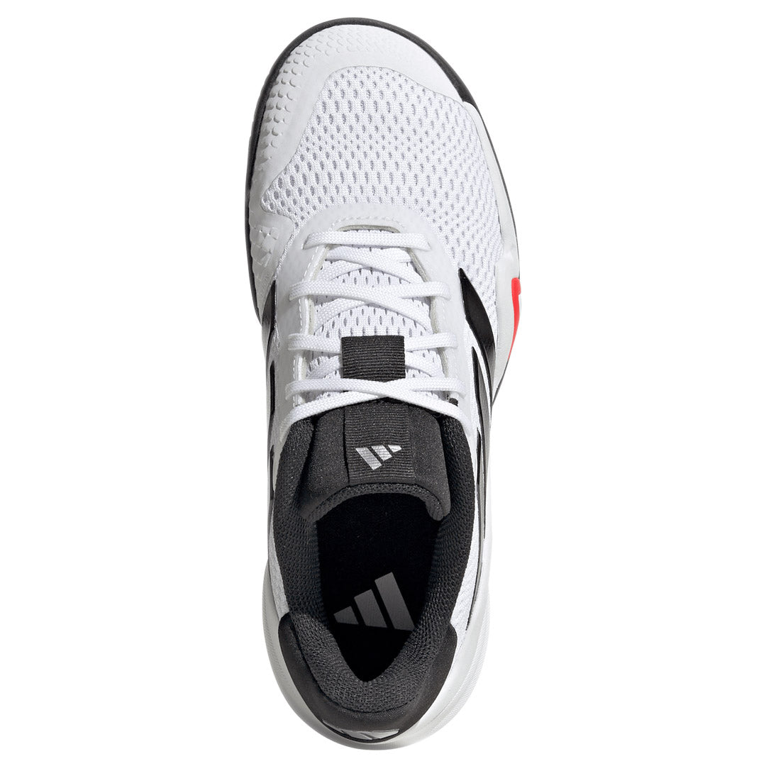 adidas Junior Barricade K - White/Grey Two