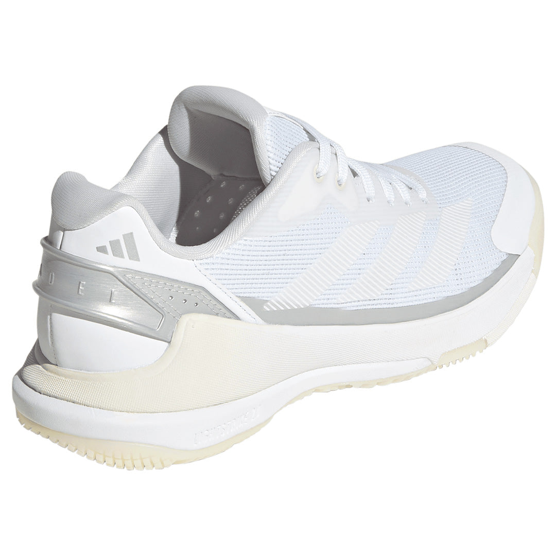 adidas Women's Crazyquick LS - Padel - Cloud White/Zero Metallic