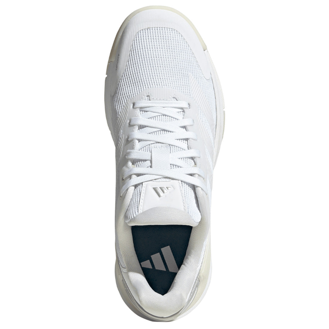 adidas Women's Crazyquick LS - Padel - Cloud White/Zero Metallic