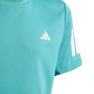 adidas Boys Club 3 Stripe Tee - Power Teal