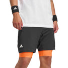 adidas Men's Club 2-In-1 Short - Black/Orange