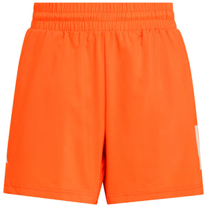 adidas Boy's Club 3 Stripe Short - Pure Orange