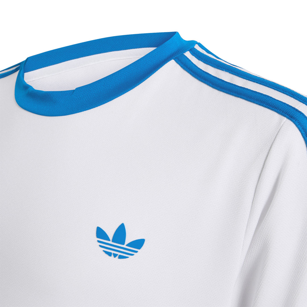 adidas Boys Classics Tee - White/Blue