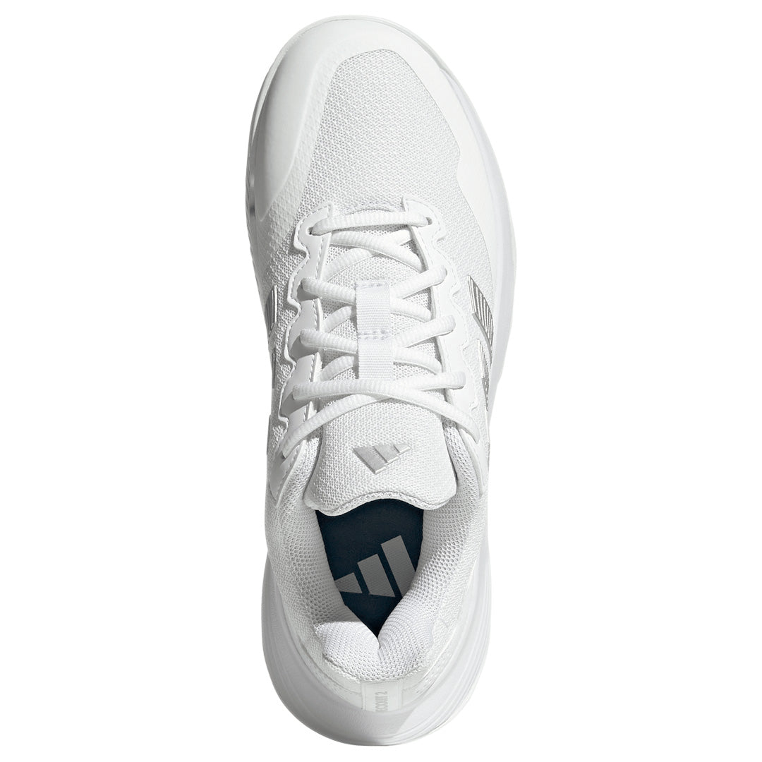 adidas Women's GameCourt 2 - Cloud White/Silver Metallic