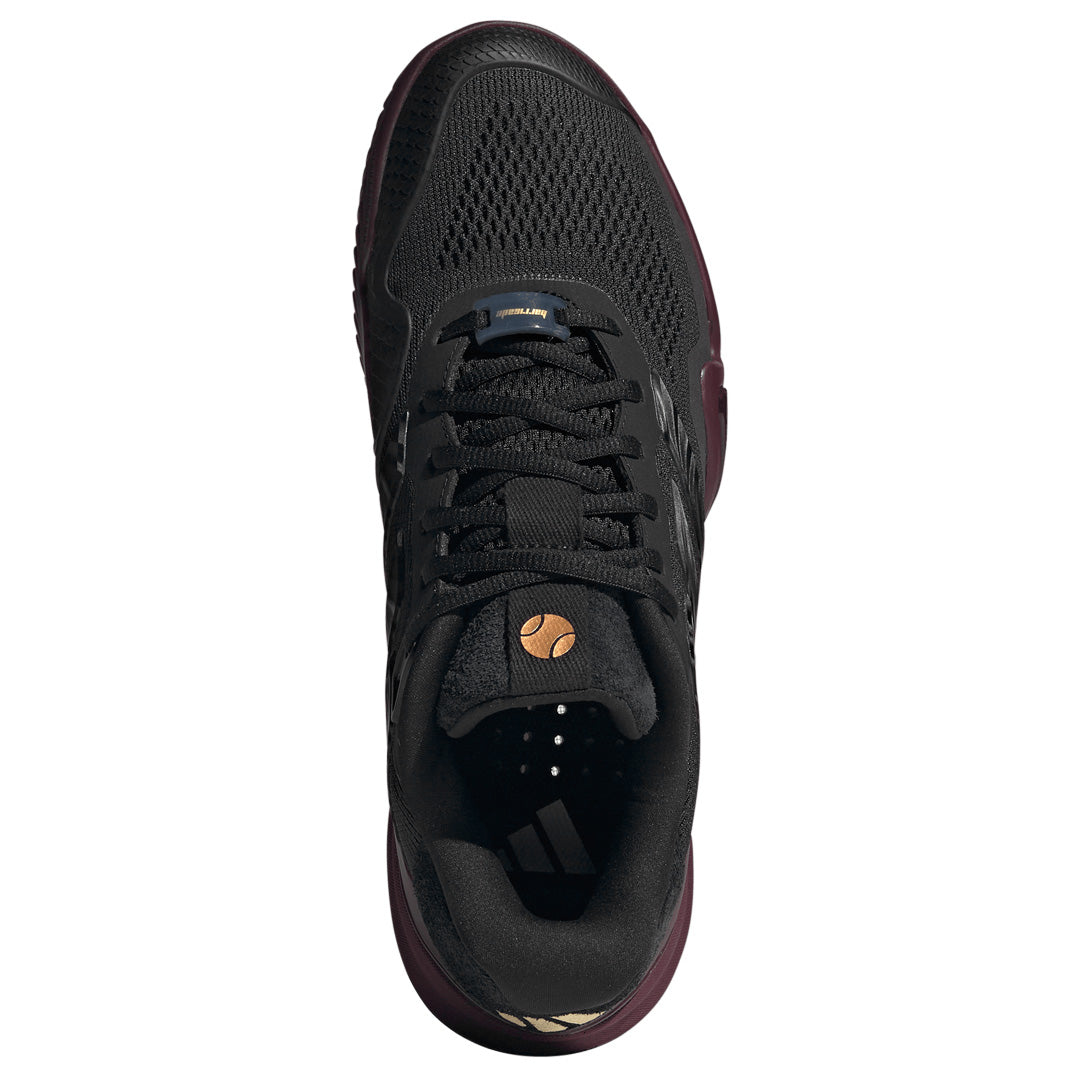 adidas Men's Barricade 14 S - Core Black/Maroon