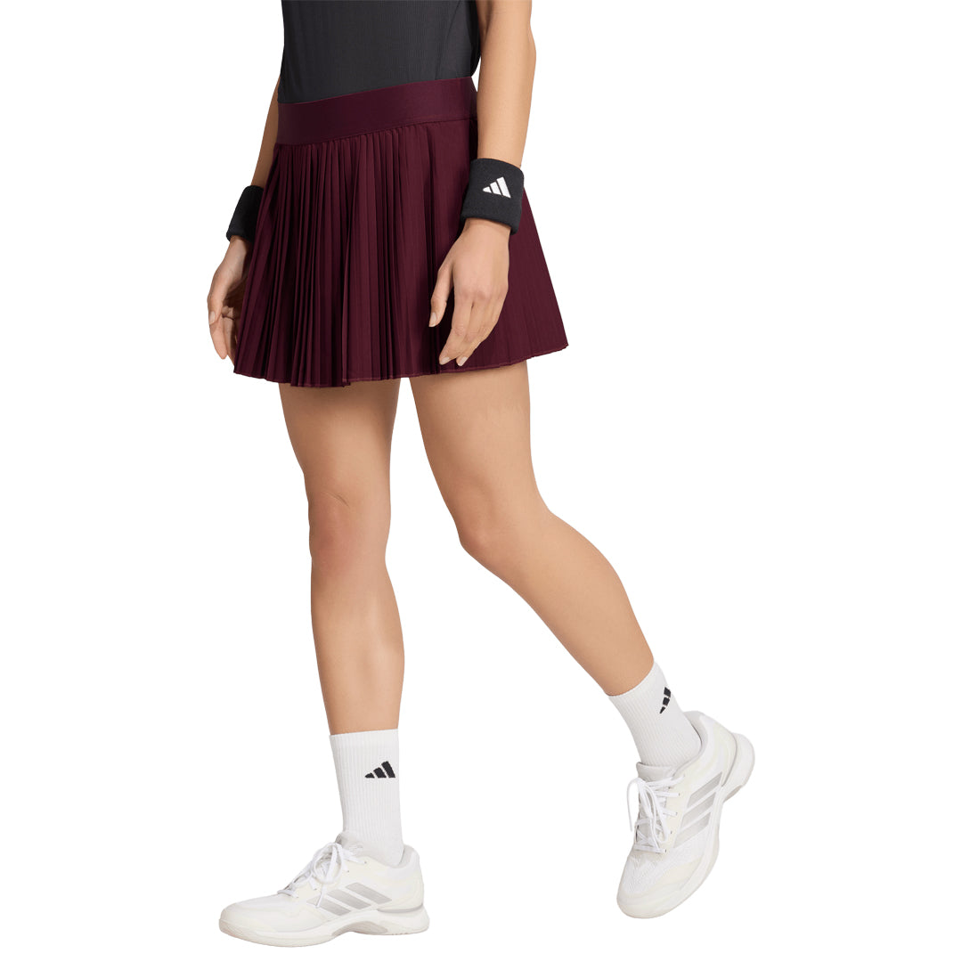 adidas Women's Club Pleated Skort - Maroon