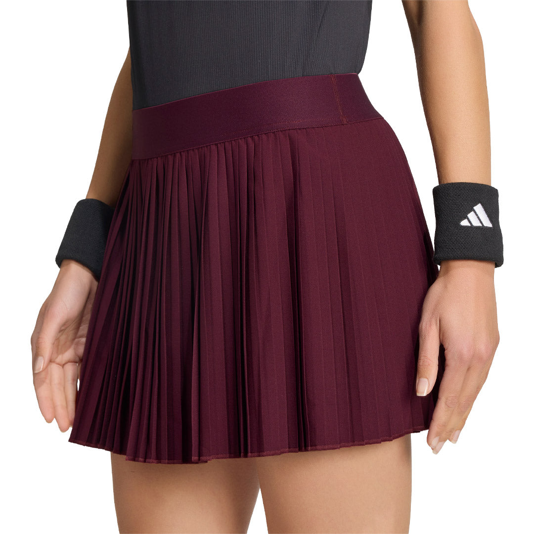 adidas Women's Club Pleated Skort - Maroon