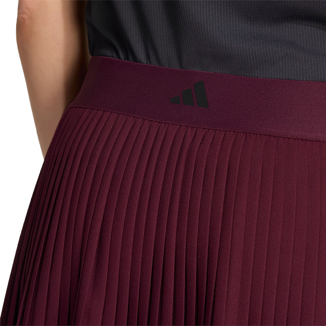 adidas Women's Club Pleated Skort - Maroon