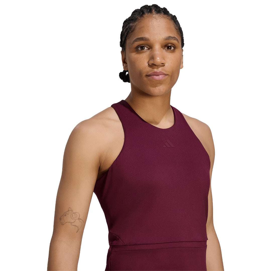 adidas Women's Midi Y-Tank - Maroon