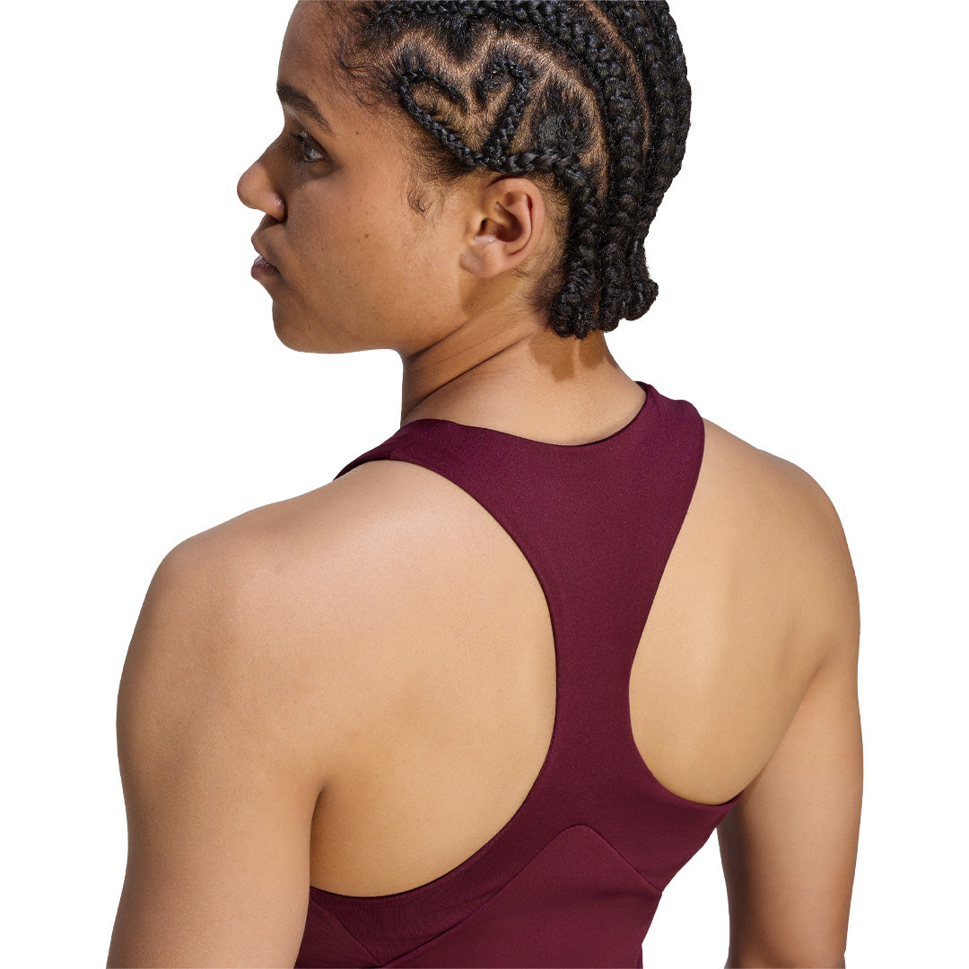 adidas Women's Midi Y-Tank - Maroon