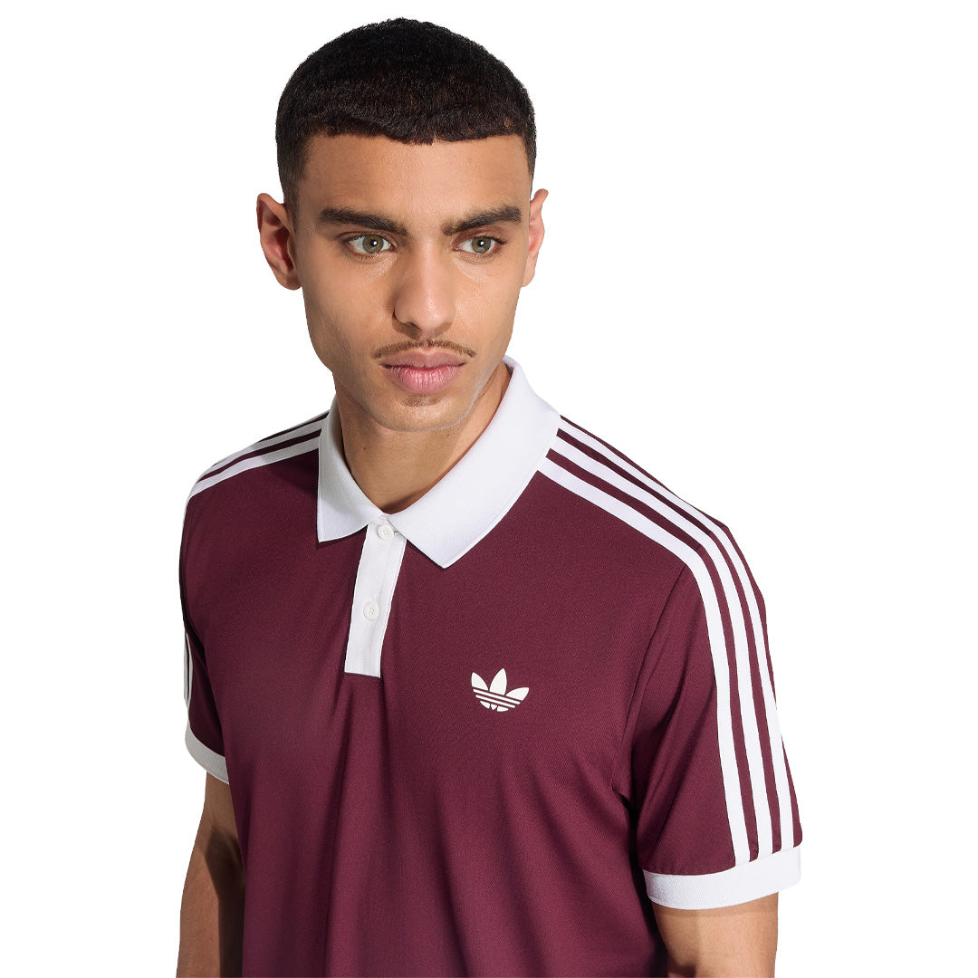 adidas Men's Classics Polo - Maroon