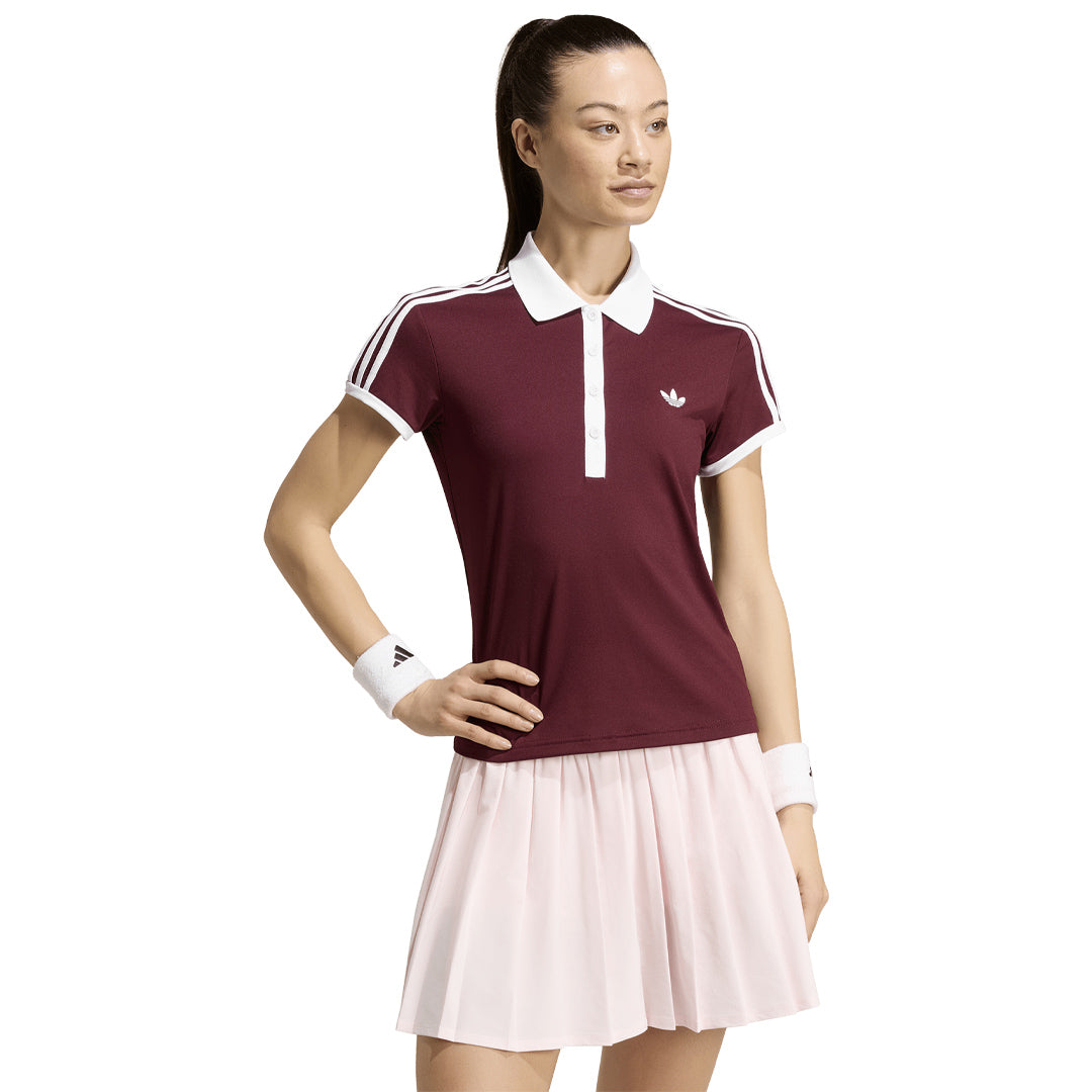 adidas Women's Classics Polo - Maroon