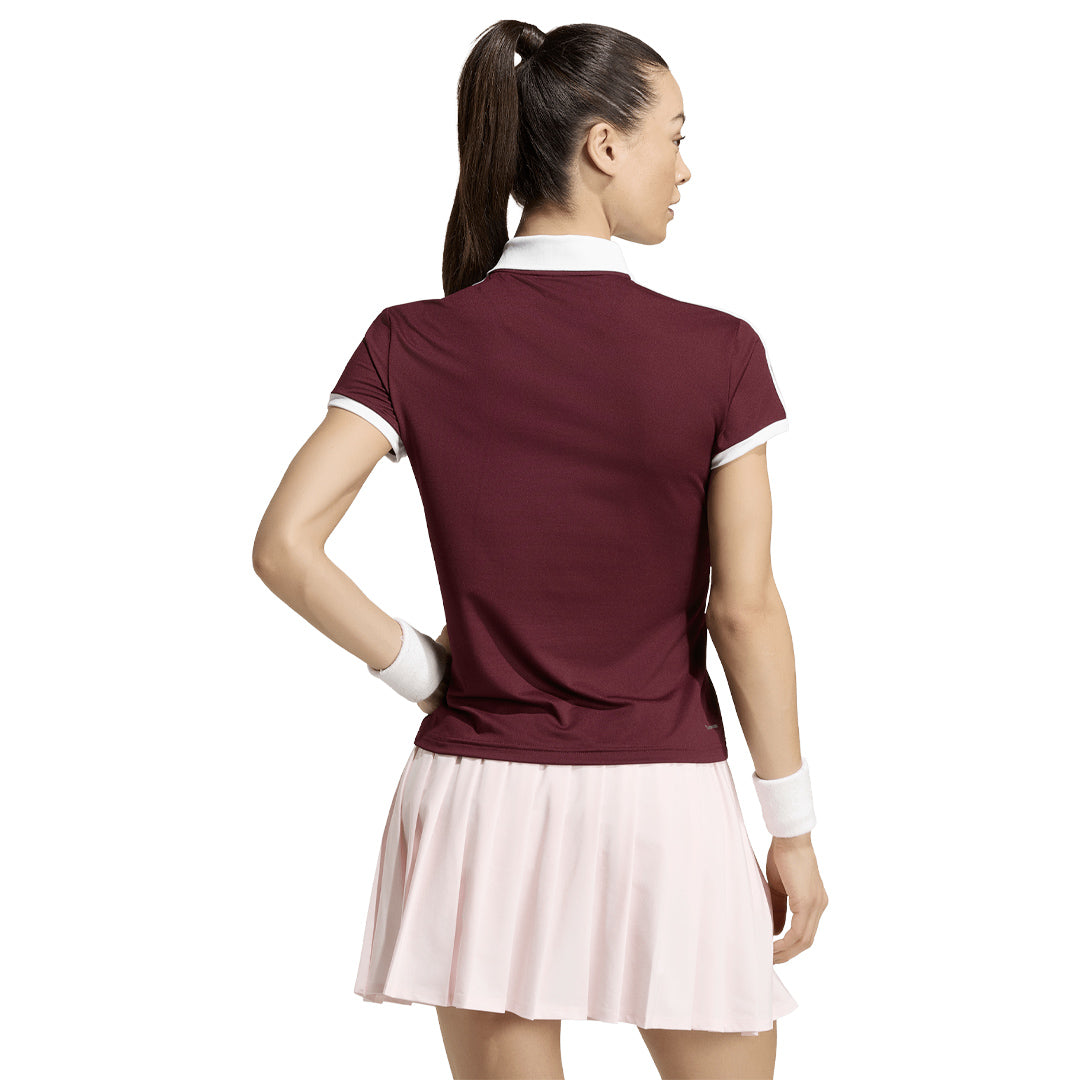 adidas Women's Classics Polo - Maroon