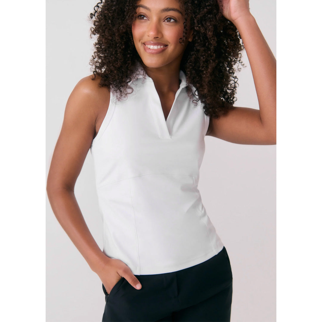 Lole Women's Step Up Sleeveless Polo - White