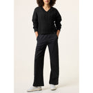 Fila Women's Baseline Chunky V-Neck Sweater - Black