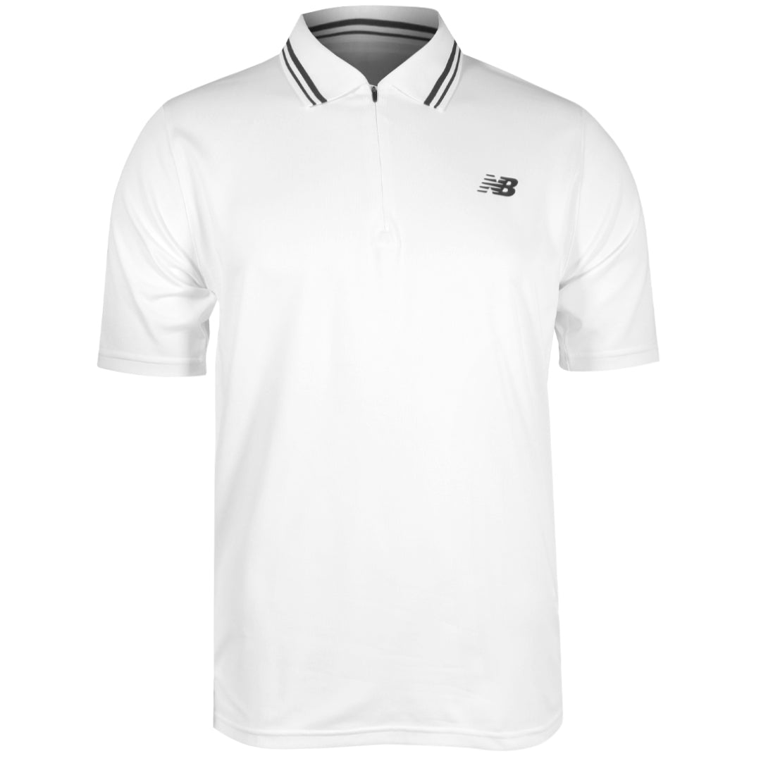 New Balance Men's Tournament Polo - White/Black