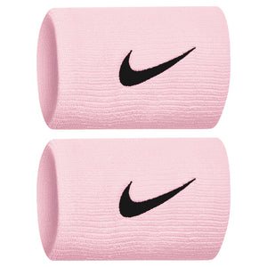 Nike Swoosh Premier Doublewide Wristbands 2 Pack - Pink Foam