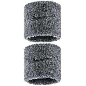 Nike Swoosh Classic Wristbands 2 Pack - Cool Grey/Black