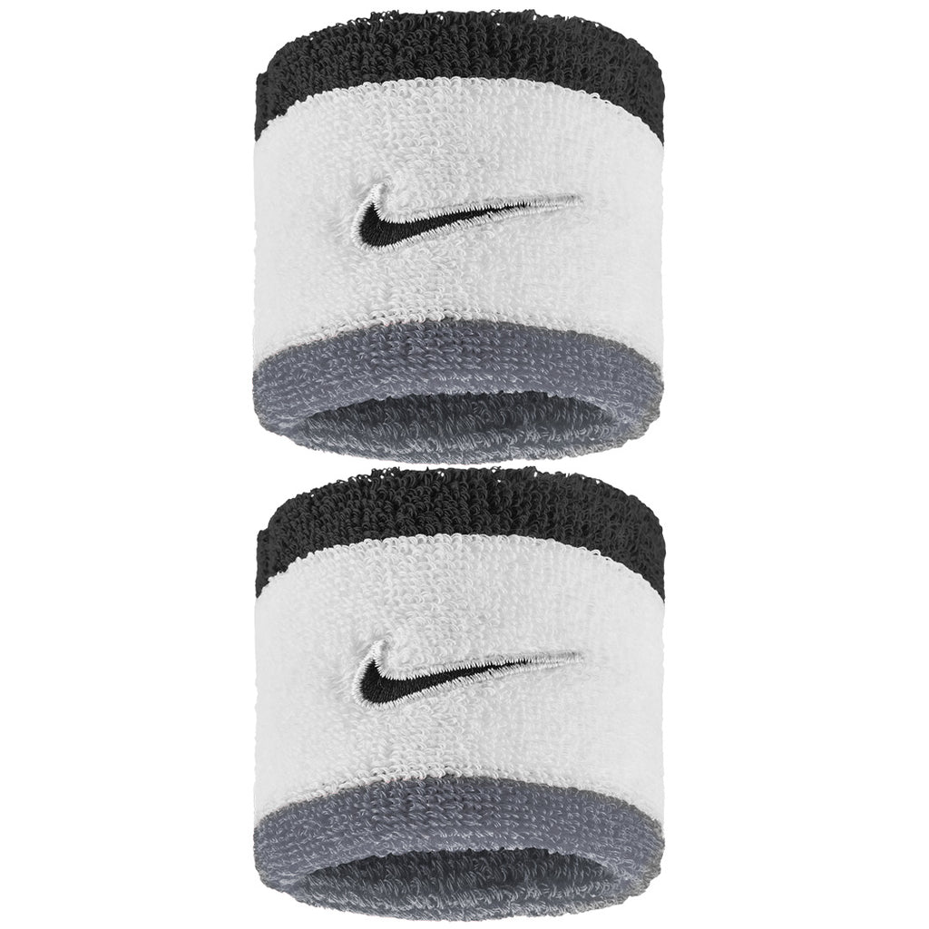 Nike Swoosh Classic Wristband 2 Pack - White/Black