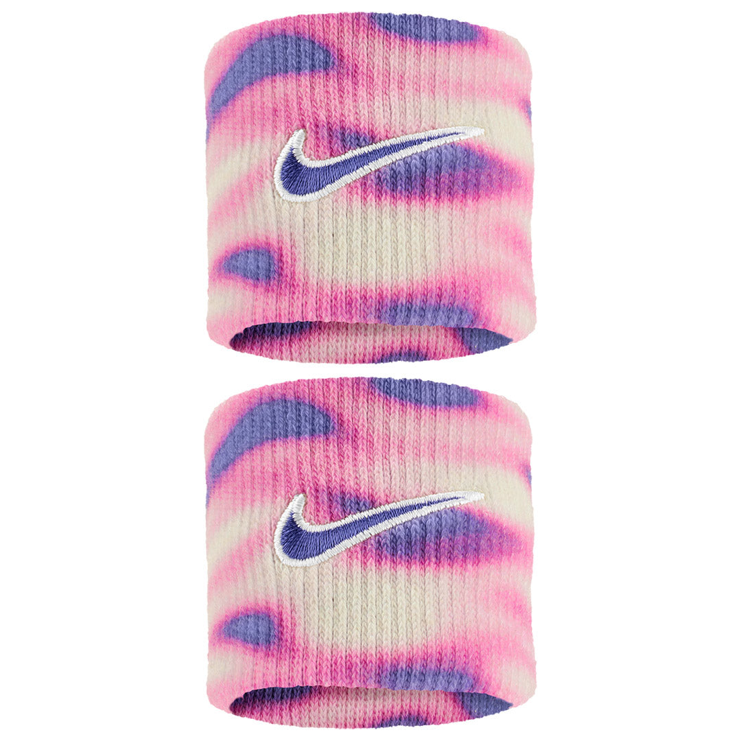 Nike Swoosh Printed Wristband 2 Pack - Light Magenta/Sail