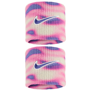 Nike Swoosh Printed Wristband 2 Pack - Light Magenta/Sail