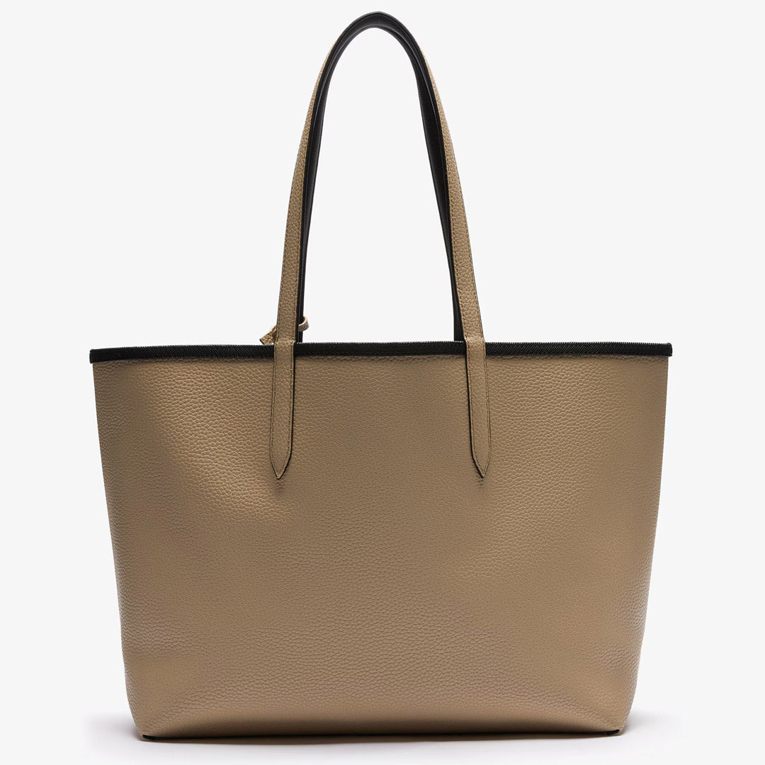 Lacoste Reversible Tote Bag With Pouch - Noir Krema