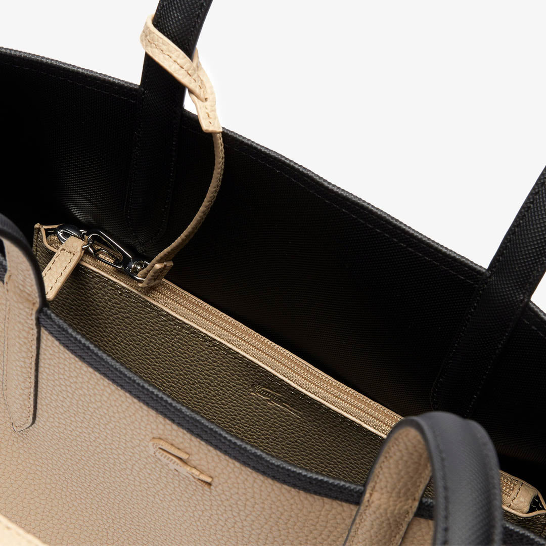 Lacoste Reversible Tote Bag With Pouch - Noir Krema