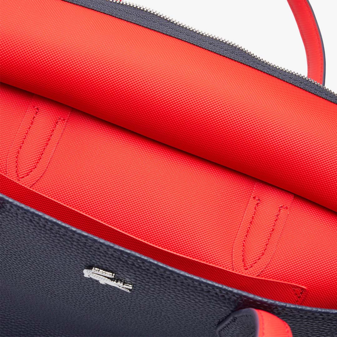 Lacoste Anna Zipped Tote Bag - Marine/Rouge