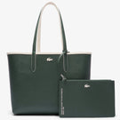 Lacoste Reversible Anna Tennis Net Tote Bag - Cream/Green
