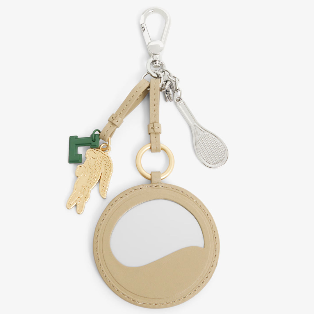 Lacoste Racquet Mirror Charm Keychain