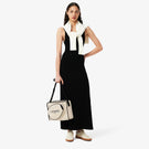 Lacoste Heritage Canvas Shoulder Bag - Natural Noir