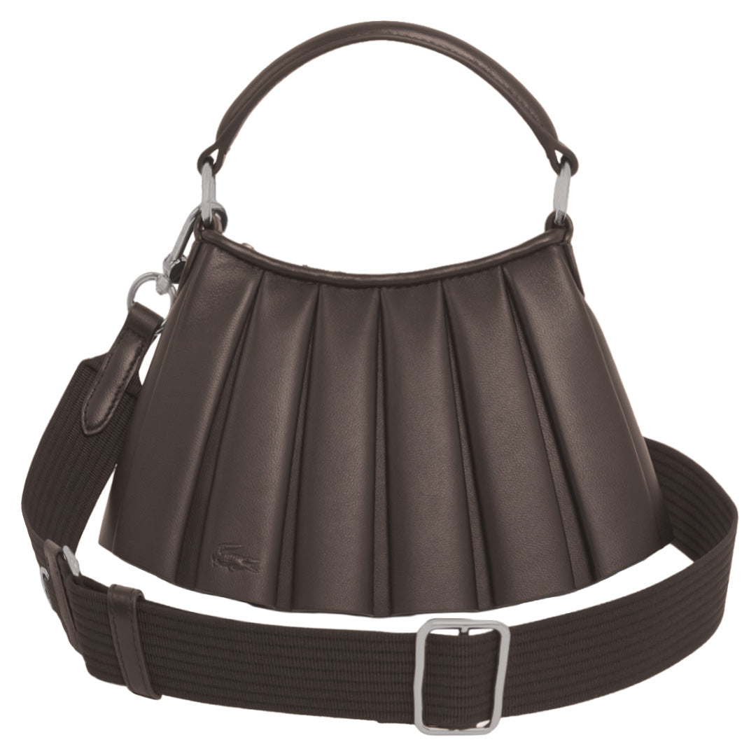 Lacoste Lenglen Leather Purse - Small - Coffee Bean
