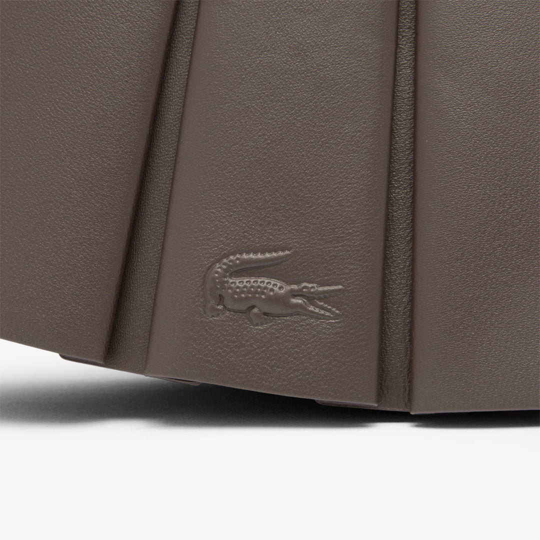 Lacoste Lenglen Leather Purse - Small - Coffee Bean