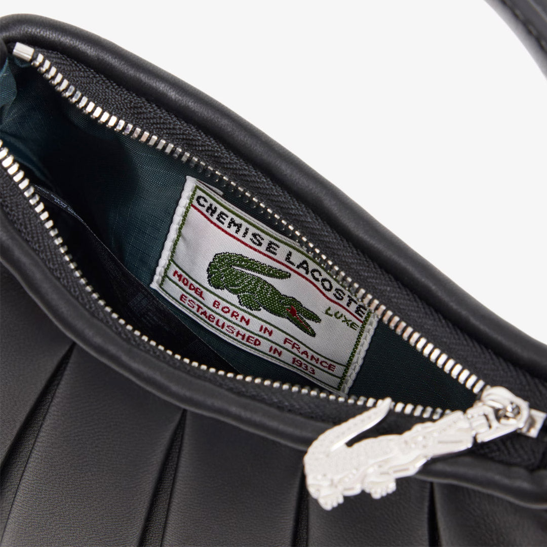 Lacoste Lenglen Leather Purse - Extra Small - Noir