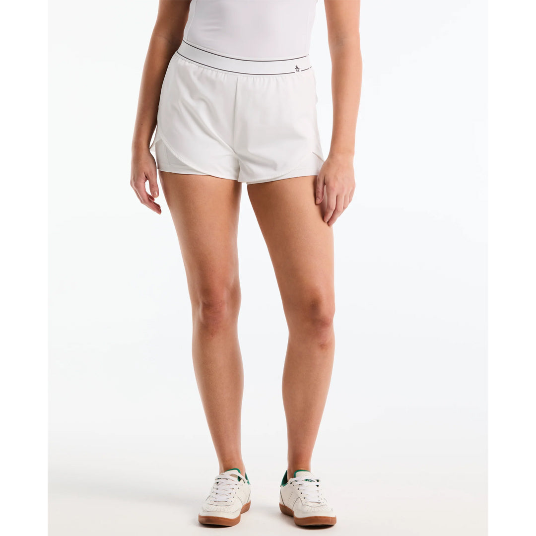 Penguin Women's Liner Tennis 3" Short - Brilliant White