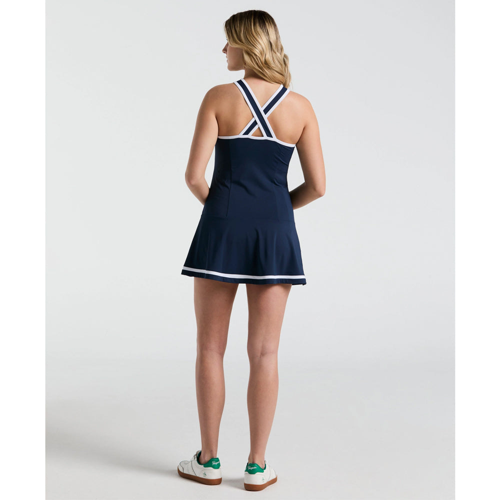 Penguin Women's Essentials Sleeveless Tennis Dress - Black Iris