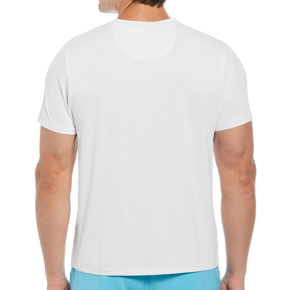 Penguin Men's Performance Marble Swirl Tee - Bright White/Multi