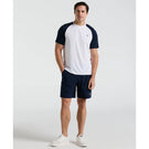 Penguin Men's Essentials Performance Core Blocked Tee - Bright White/Navy