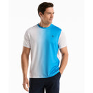 Penguin Men's Vertical Ombre Crew Tee - Malibu Blue