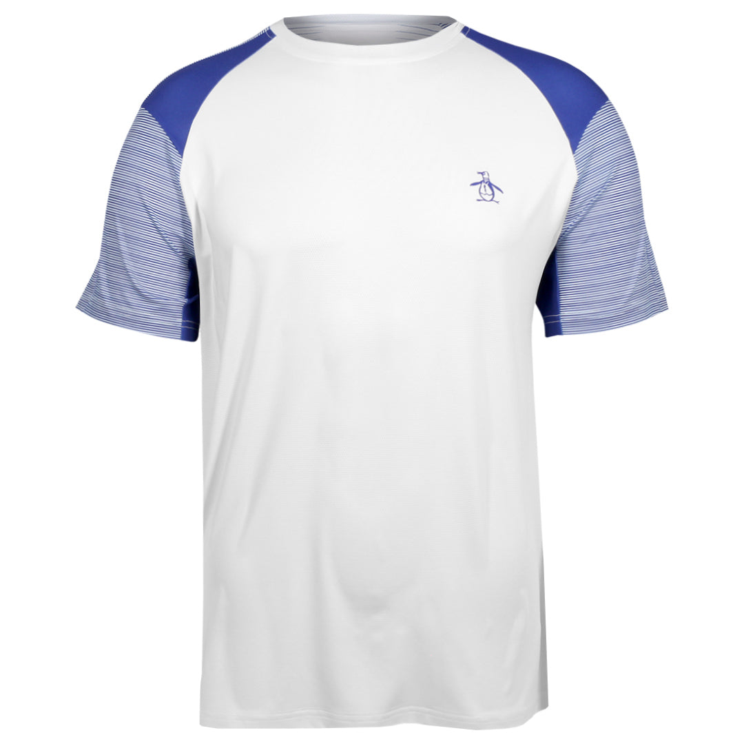 Penguin Men's Retro Block Tech Tee - Bright White
