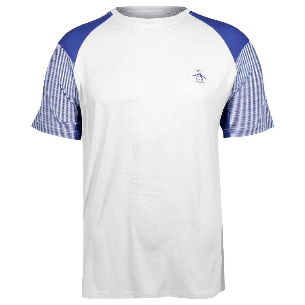 Penguin Men's Retro Block Tech Tee - Bright White