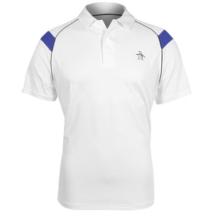 Penguin Men's Raglan Stripe Polo - Bright White